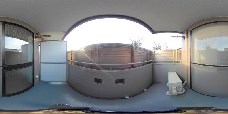 パノラマ画像バルコニー