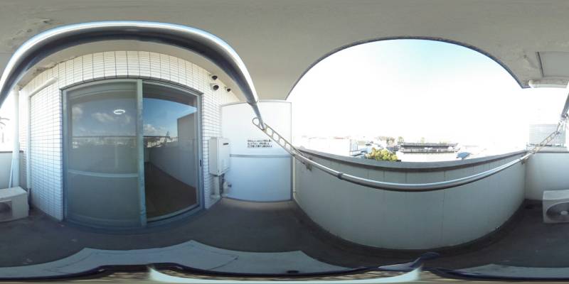 パノラマ画像バルコニー