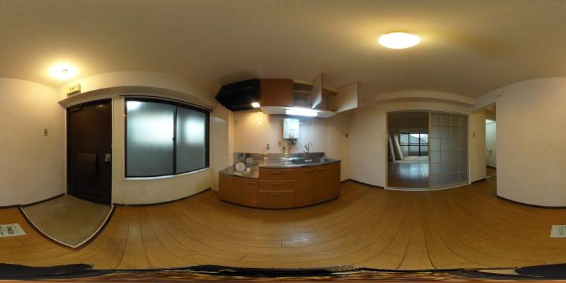 パノラマ画像キッチン