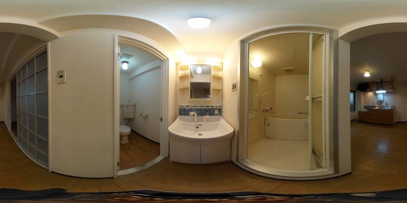 パノラマ画像洗面所