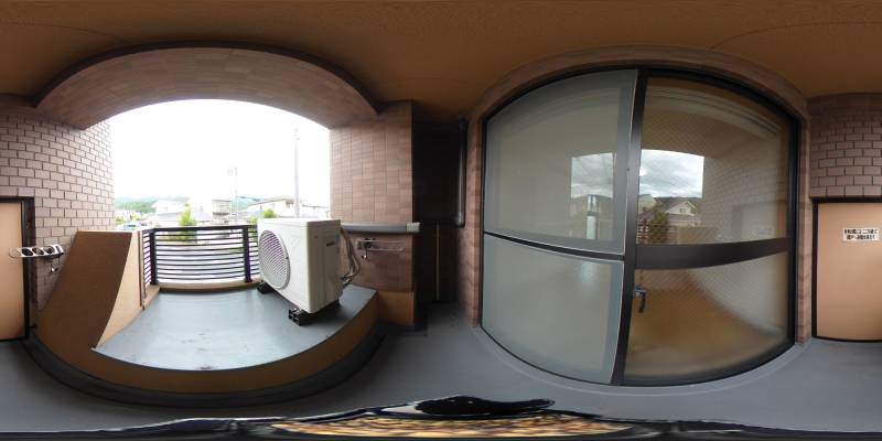 パノラマ画像バルコニー