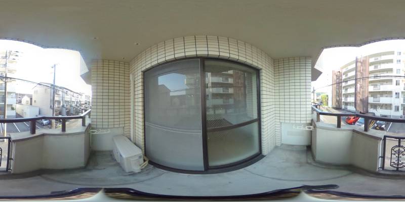 パノラマ画像バルコニー