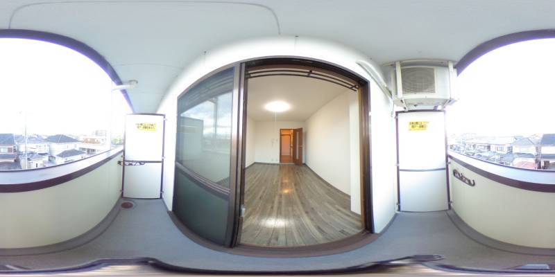 パノラマ画像バルコニー