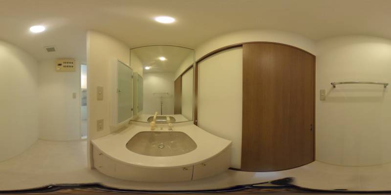 パノラマ画像洗面所