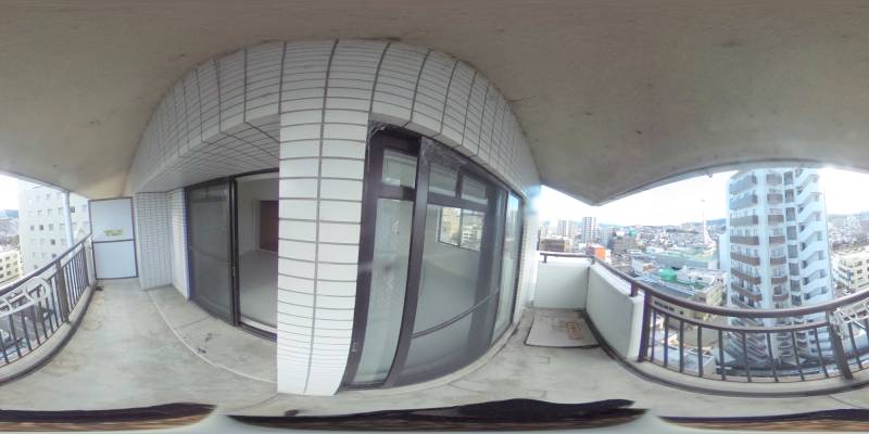 パノラマ画像バルコニー