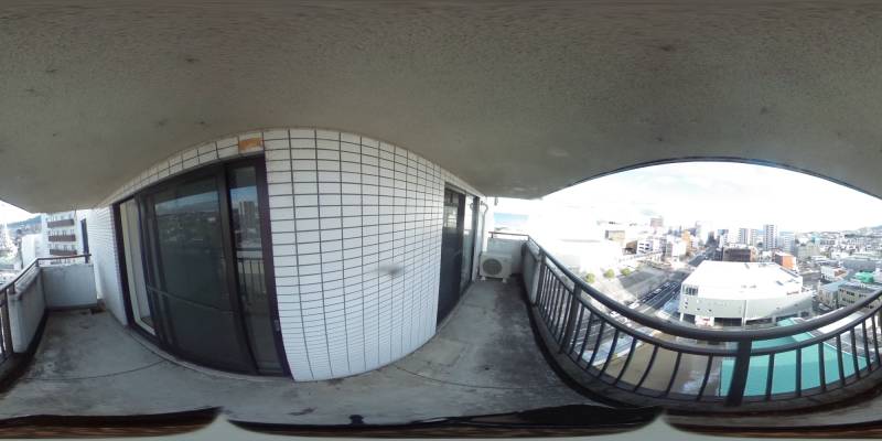 パノラマ画像バルコニー