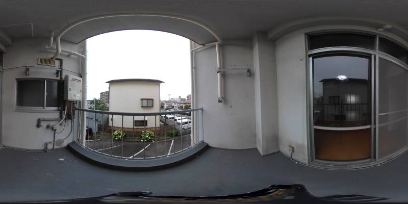 パノラマ画像バルコニー