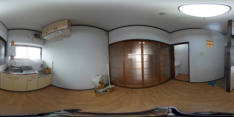 パノラマ画像キッチン
