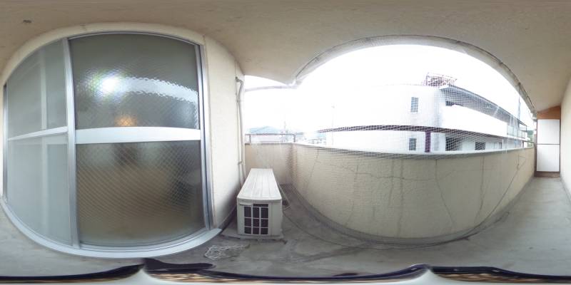 パノラマ画像バルコニー