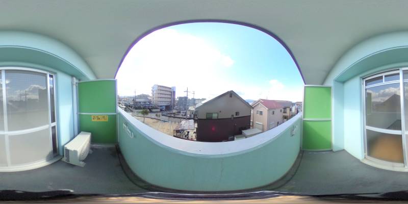 パノラマ画像バルコニー