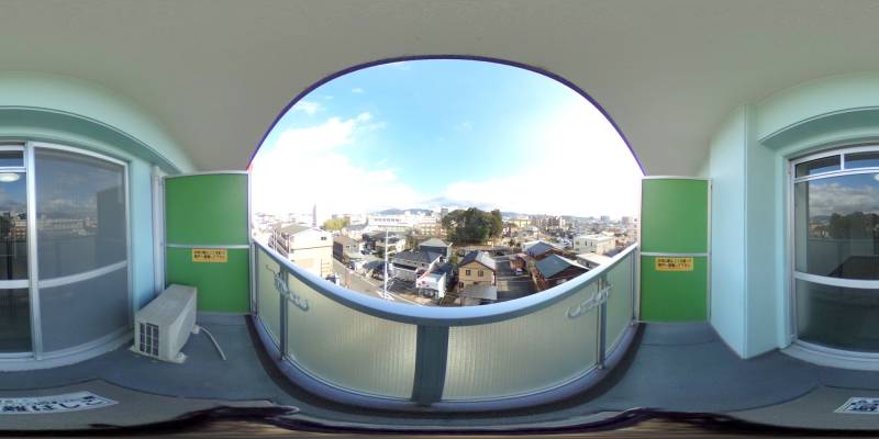 パノラマ画像バルコニー