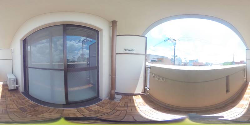 パノラマ画像バルコニー