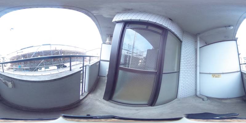 パノラマ画像バルコニー