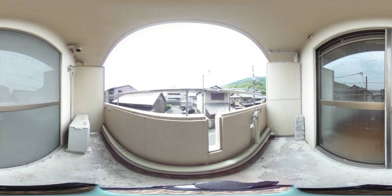 パノラマ画像バルコニー