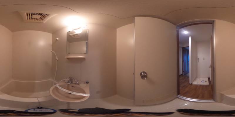 パノラマ画像バスルーム