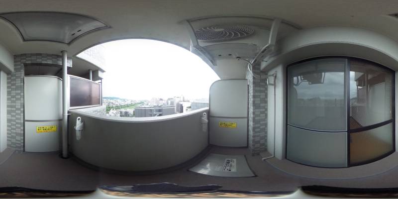 パノラマ画像バルコニー