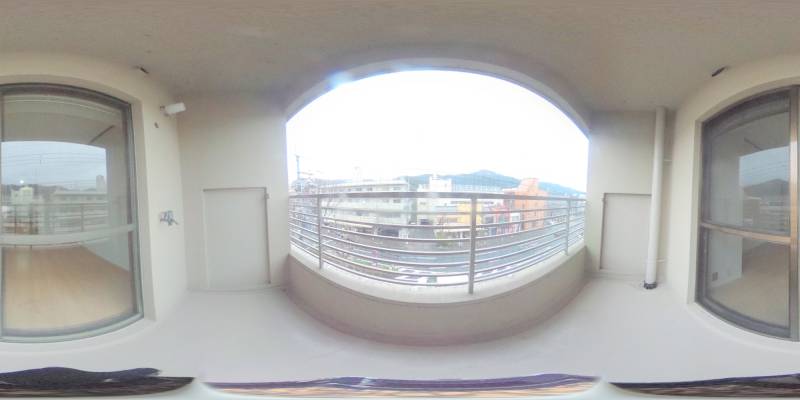 パノラマ画像バルコニー