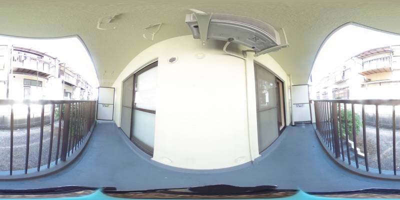 パノラマ画像バルコニー