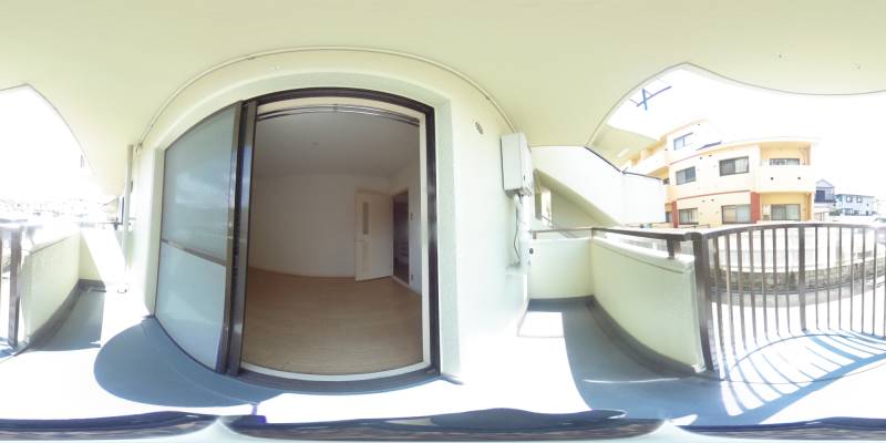 パノラマ画像バルコニー