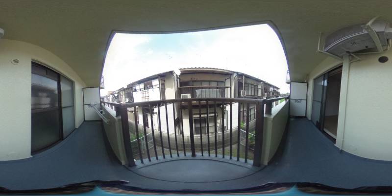 パノラマ画像バルコニー