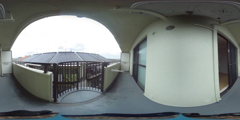 パノラマ画像バルコニー