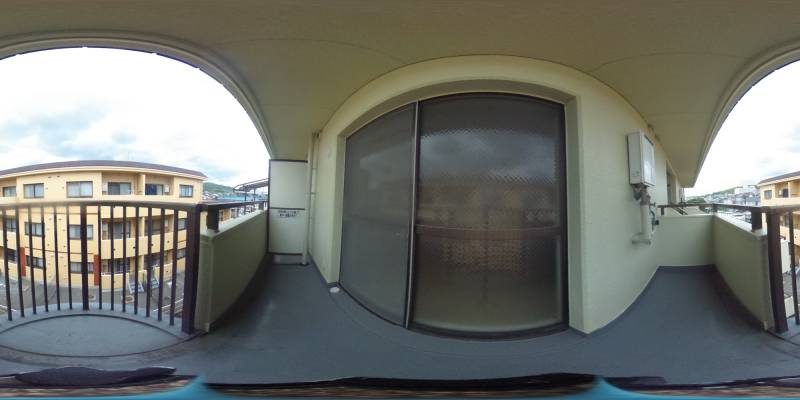 パノラマ画像バルコニー