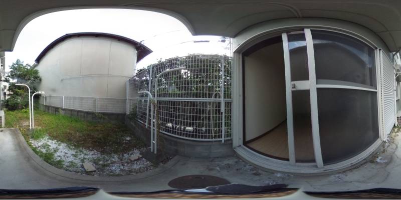 パノラマ画像庭