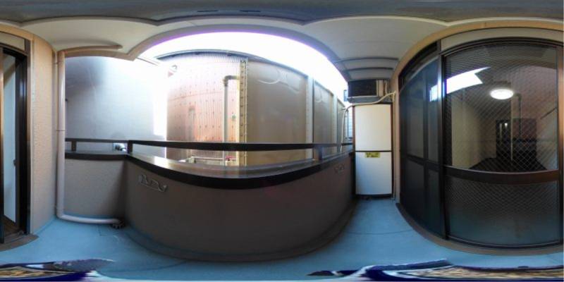 パノラマ画像バルコニー