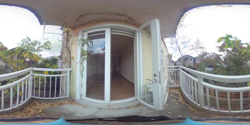 パノラマ画像バルコニー