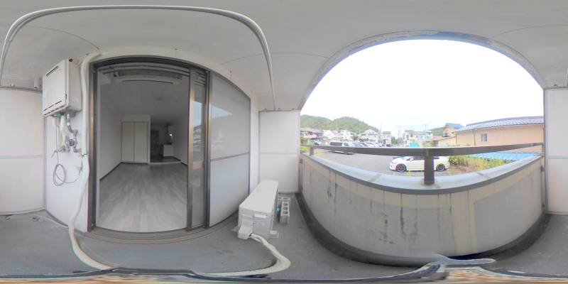 パノラマ画像バルコニー