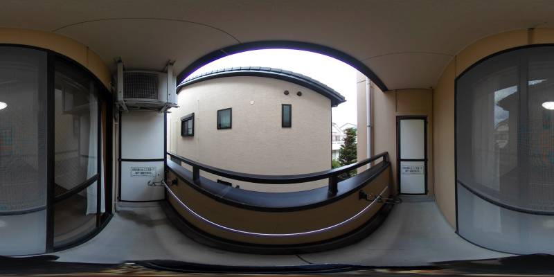 パノラマ画像バルコニー