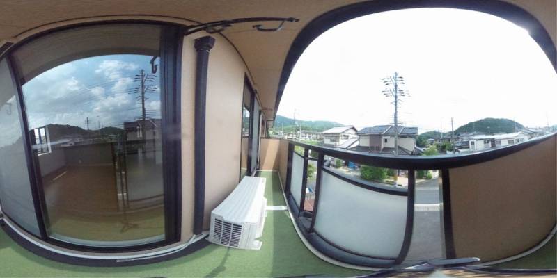 パノラマ画像バルコニー