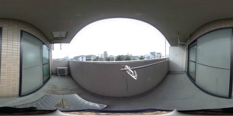 パノラマ画像バルコニー