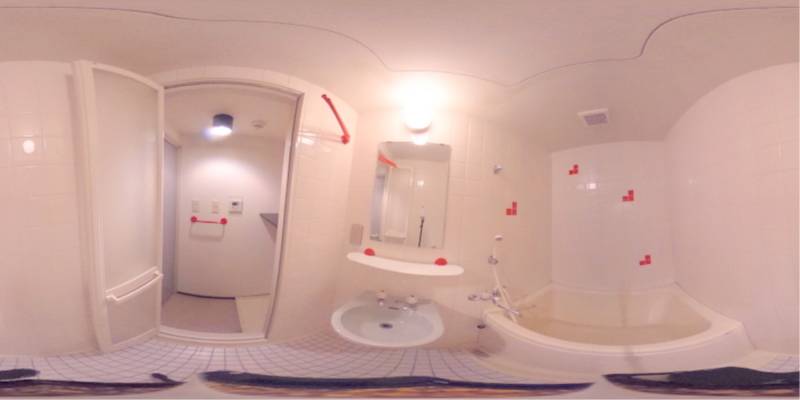 パノラマ画像バスルーム