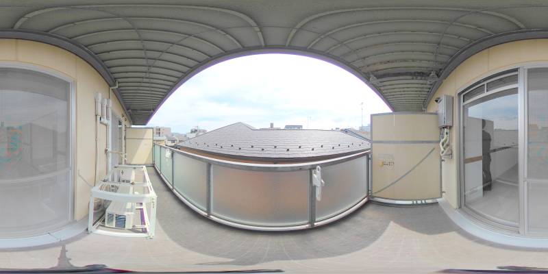 パノラマ画像バルコニー