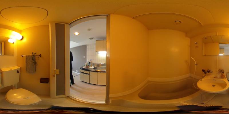 パノラマ画像バスルーム