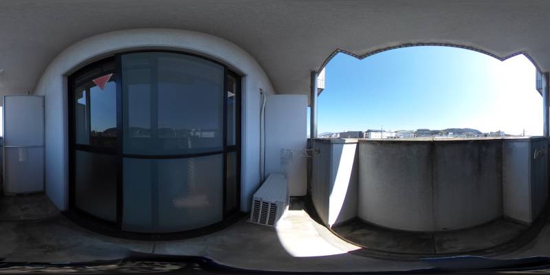 パノラマ画像バルコニー