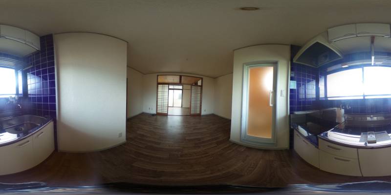 パノラマ画像キッチン