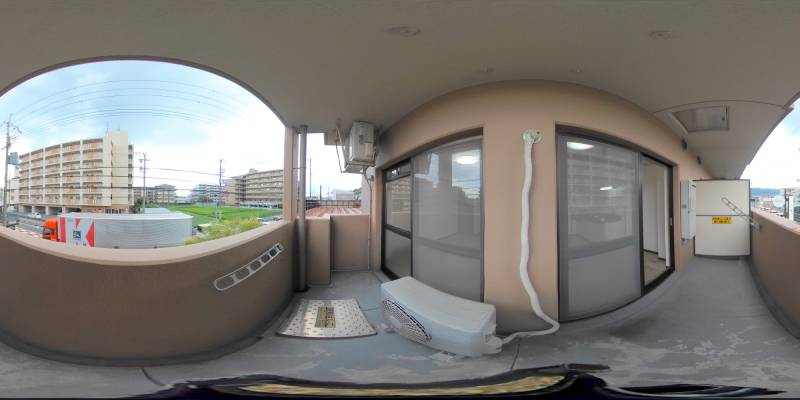 パノラマ画像バルコニー
