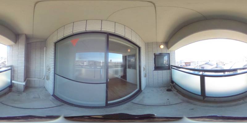 パノラマ画像バルコニー