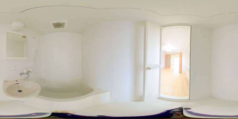 パノラマ画像バスルーム