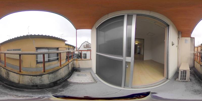 パノラマ画像バルコニー