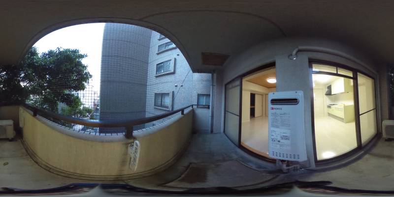 パノラマ画像バルコニー