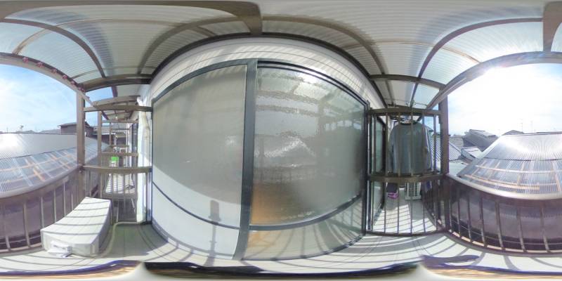 パノラマ画像バルコニー