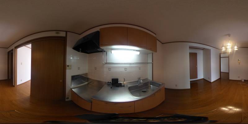 パノラマ画像キッチン