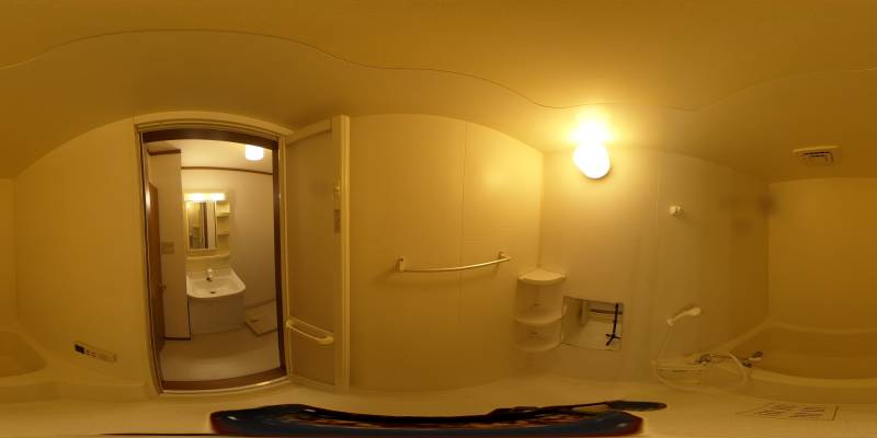 パノラマ画像バスルーム