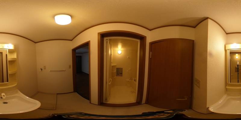パノラマ画像洗面所
