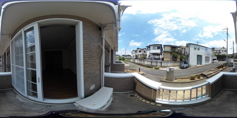 パノラマ画像バルコニー