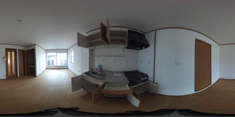 パノラマ画像キッチン