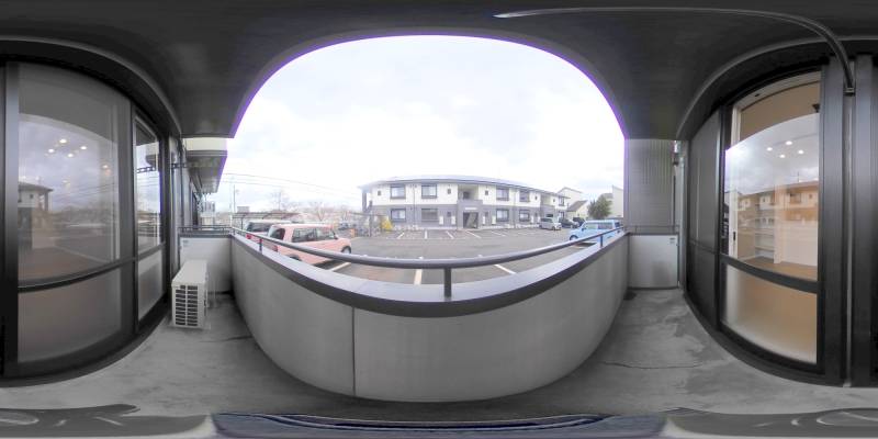 パノラマ画像バルコニー